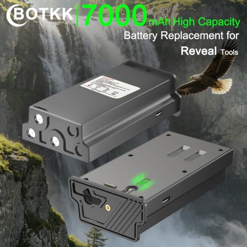 7000mAh 2-Pack Li-Ion Replacement for Reveal Tactacam Battery Pack | Compatible with Tactacam Lithium Battery Pack Trail Camera Reveal X Gen 3.0, 2.0, X Pro 3.0, Pro, X Ultra 3.0, SK, XB, X