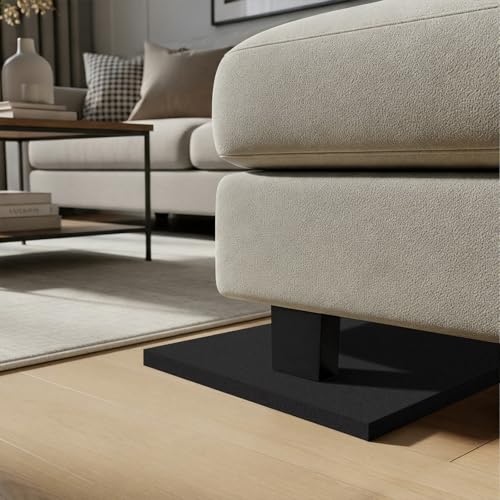 4 Pcs 1" Thick Foam Padding Sheet with Adhesive Backing Block | 12 Inch x 12 Inch, Closed Cell, Self Stick Neoprene Insulation Foam Sheet, Black, for Furniture Cars Speakers - color: Black, size: 1 Inch Thick, 12 x 12 Inches