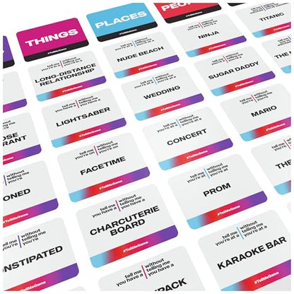 Spin Master Games, Tell Me Without Telling Me, 2025 Edition with New Cards, The Viral Adult Party Game for Friendsgiving, Adult Card Game, 4+ Players, for Ages 18 & Up - style: Tell Me Without Telling Me (New Edition)