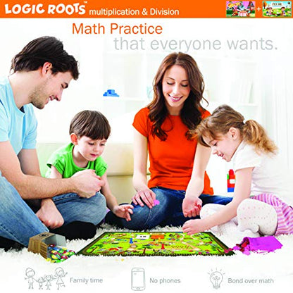 Multiplication and Division Game - Fun Math Board Game, Easy Start STEM Toy, Educational Gift for Kids (Girls & Boys), Homeschoolers, Grade 1 and Up (Pet Me + Say Cheese) - style: Pet Me + Say Cheese