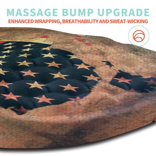 Ergonomic Mouse Pad Wrist Support with Memory Foam Massage Bulge, Carpal Tunnel Pain Relief Mousepad Wrist Rest for Mouse(12x8 inch, USA Flag Map) - color: Kg028-usa Flag Map