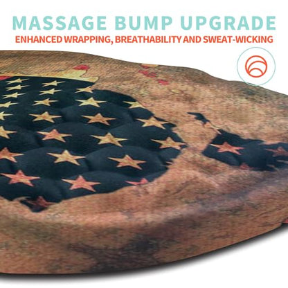 Ergonomic Mouse Pad Wrist Support with Memory Foam Massage Bulge, Carpal Tunnel Pain Relief Mousepad Wrist Rest for Mouse(12x8 inch, USA Flag Map) - color: Kg028-usa Flag Map
