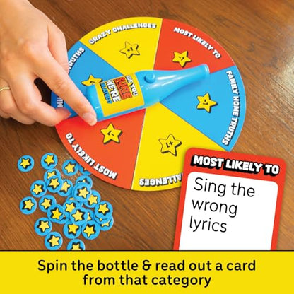 Lucky Egg are You Sure We’re Related? – Hilarious Family Games for Kids and Adults | Board Game with 200 Cards, Paddles & Spinner | Party Games for Family Game Night for 8+ | 2–8 Players