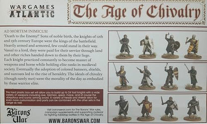 Wargames Atlantic, The Age of Chivalry, Foot Knights (1150-1320), 28MM Scale Miniatures