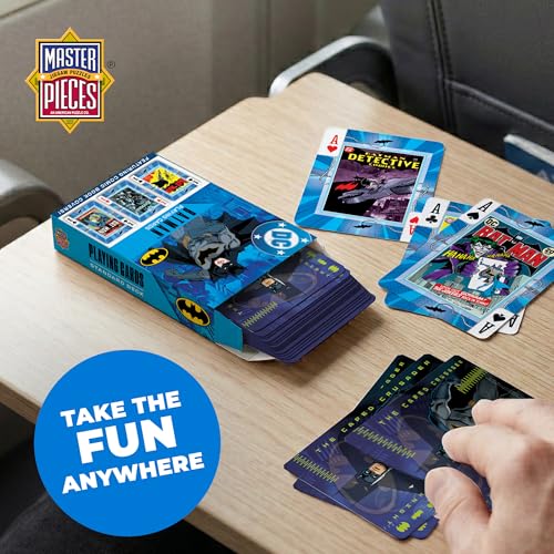 Masterpieces Batman Playing Cards - 54 Card Deck, Officially Licensed - Ages 4+ - style: Batman
