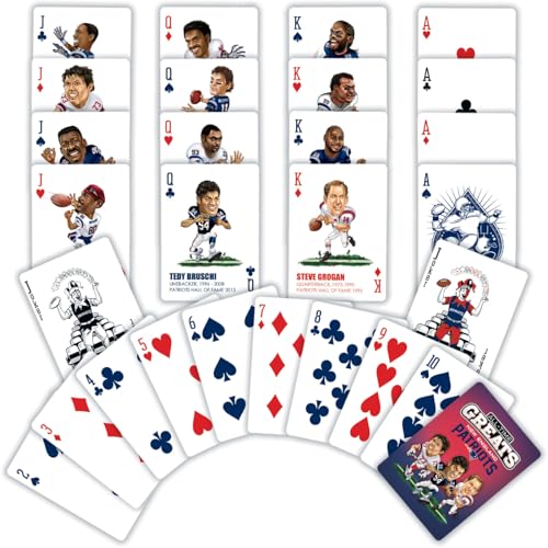 Masterpieces Unisex Playing Cards - Officially Licensed NFL New England Patriots Deck - style: New England Patriots