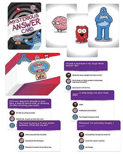 The Awkward Yeti Funny Family Card Game for Kids Ages 8+, Teens, Parents & Adults | Party Game for Family Game Night Fun with Science & Anatomy Humor | Heart & Brain Edition by Organ Attack Creator