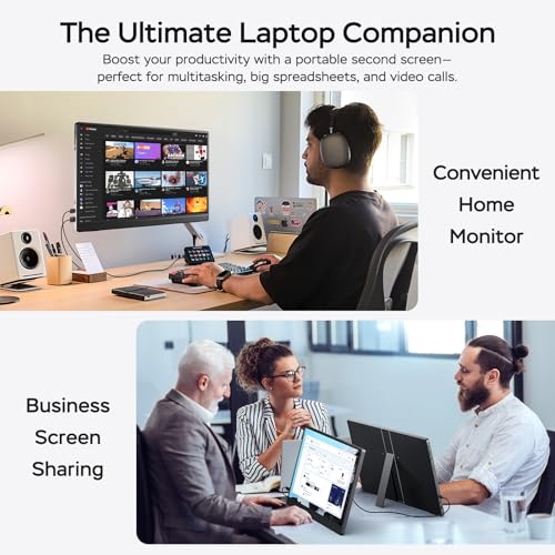 MNN 17.3" QHD 165Hz USB-C HDMI Gaming Monitor | 17.3" QHD 165Hz IPS 100% sRGB, USB-C/HDMI, kickstand, slim metal, travel gaming for PC/Phone/PS5/Xbox. - size: 17.3" 2.5K