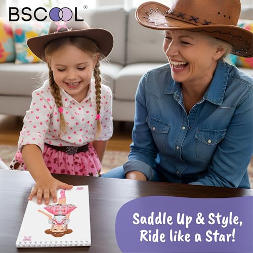 Cowgirl Sticker Book – Fashion Activity Book for Girls | Dress up designs with stickers and style guides; sparks creativity for little designers ages 5 and up. - color: Sticker Dress Up Cowgirl