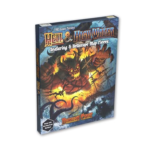 Dungeon Craft Hell & Highwater Game, Loose Leaf Inside a Custom Box, Water Resistant, Dry Erase by 1985 Games - style: Hell & Highwater