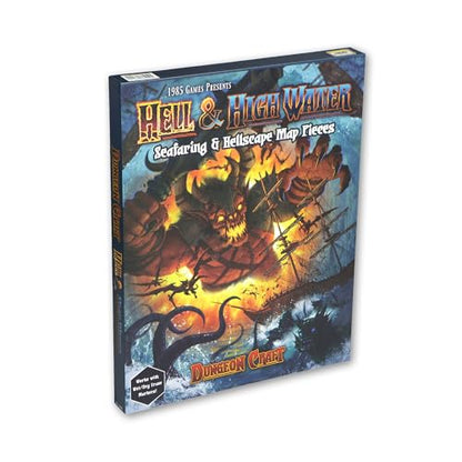 Dungeon Craft Hell & Highwater Game, Loose Leaf Inside a Custom Box, Water Resistant, Dry Erase by 1985 Games - style: Hell & Highwater