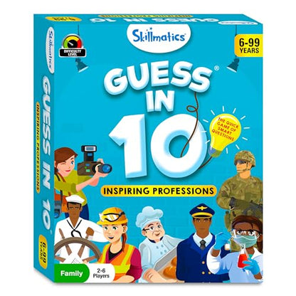 Skillmatics Guess in 10 Professions, Perfect for Boys, Girls, Kids & Families Who Love Card Games, Educational Toys, Gifts for Ages 6, 7, 8, 9 and Up - style: Professions