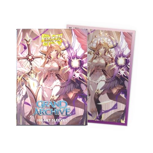Dragon Shield | Grand Archive Matte Art Sleeves | 100 CT - Smooth & Tough Premium TCG Sleeves | Compatible with Pokemon, One Piece & Magic the Gathering | Haniel, Archangel of Spectra - color: Haniel, Archangel of Spectra