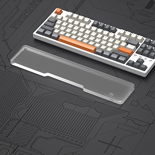 Acrylic Keyboard Wrist Rest - TENKEYLESS (TKL) 80% Keyboard- Mechanical Keyboards Ergonomic Palm Rest for Computer Keyboard,Anti-Slip Base,Wrist Pad for Laptop,Office & Home-Easy Typing - color: Tenkeyless, size: Standard