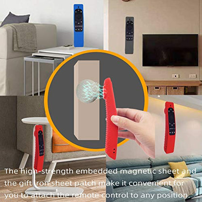 Silicone Protecitve Case Cover for Samsung Smart TV Remote Control BN59 Series, with Magnet Anti-Lost Shockproof Soft Anti Slip Samsung Remote Control Cover(Dark Gray) - color: Dark Gray
