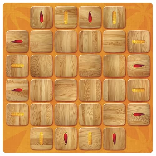Funforge Tapas - Engaging Tile Laying Board Game for Strategic Family Fun | 2 Players | Ages 8+ | Abstract Strategy Puzzle with Croquetas & Jalapenos Theme - style: Tapas
