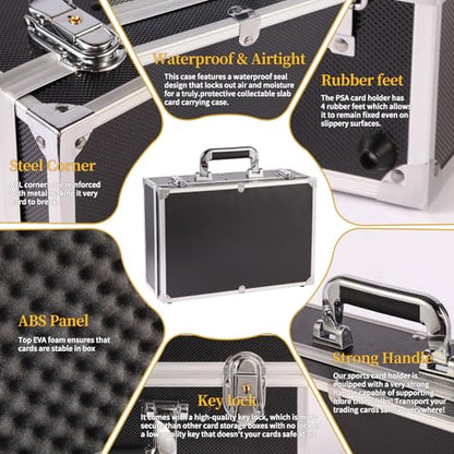 Toploaders Storage Box fits 3" x 4" 35pt Rigid Card, Trading Cards, Sports Cards，Graded Card ， (Holds 500+ Toploaders) (Black)