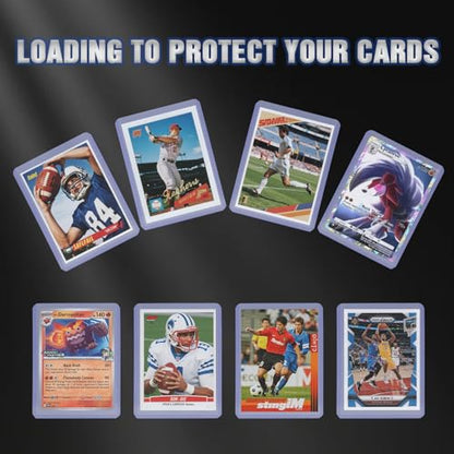 400 Card Sleeves Top Loaders for Cards, 3" x 4" Standard Premium Toploaders Card Holders Hard Plastic Card Protectors for Trading Sports Football Game Cards(200 Toploaders + 200 Penny Sleeves) - size: 200 Toploaders + 200 Penny Sleeves
