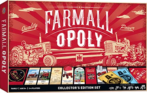 MasterPieces Farmall Opoly Board Game - Officially Licensed, Farm-Themed Family Game - Ages 8+ - color: Farmall
