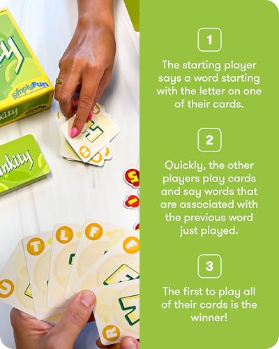 SimplyFun Linkity - Engaging Vocabulary and Word Association Educational Game for Ages 8 & Up, Perfect Word Game for Kids for Family Night, Classroom Learning, and Parties, for 3-8 Players - style: Linkity