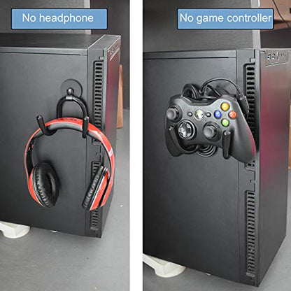 YYST Magnetic Headset Headphone Holder for Computer/Gaming Headsets, Headphone, up to 1 kg(2 lbs)- No Headsets (1)