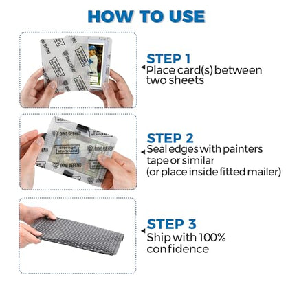Trading Card Shipping Protectors - Premium Ultra Strong Plastic Inserts - 110 Pack - 3.5'' x 4.5'' - color: White - 110 Pack