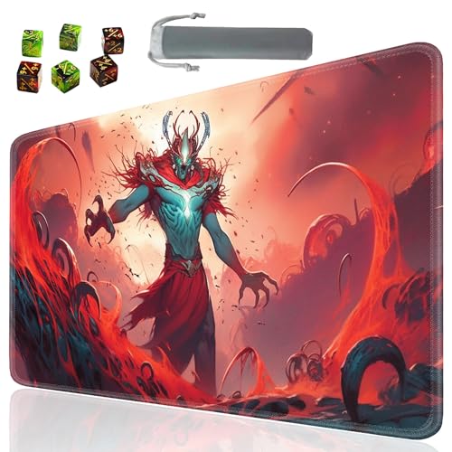 Board Game for TCG Playmat Table Mats Games Size 60X35 cm Mousepad Compatible for MTG RPG CCG Trading Card Game Play mats with 6 Dice (Playmat 119) - color: Sotw-playmats-1-119