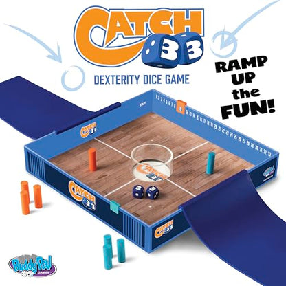 Catch 33-The high-Flying, Hoop-Shooting dice ramp Game - Fun for All Ages.