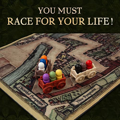 Facade Games Bristol 1350 Board Game, Strategy & Deceit for 1-9 Players | Ages 14 and Up, Solo & Party Play, Social Deduction Game, 9 Character Cards & Custom Dice - style: Bristol 1350