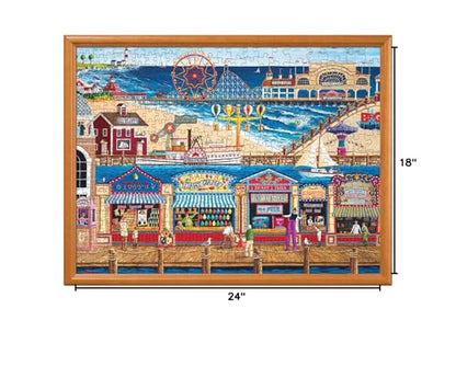 MasterPieces 400 Piece Jigsaw Puzzle For Adults, Family, Or Youth - Ocean Park - 18"x24" | 400 Pieces, Family-Friendly Piece Count and Difficulty - style: Ocean Park