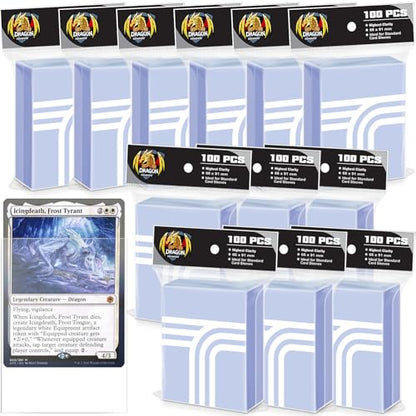 1200 Count Baseball Card Sleeves, Soft Trading Card Sleeve Fit ForMtg,TCG,CCG,Magic,Football,Sports,Photocard Sleeves - color: 1200 Pieces - Transparent