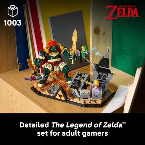 LEGO The Legend of Zelda: Ocarina of Time – The Final Battle - Building Set for Adults, Ages 18+ - Nintendo Collectible with Link & Zelda Minifigures - Bedroom or Game Room Decor - 77093