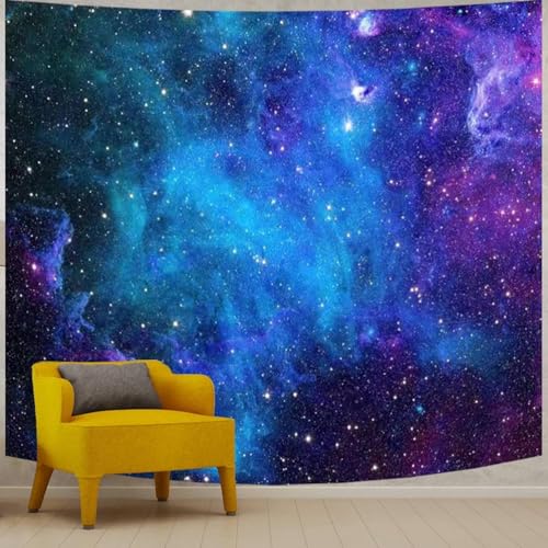 Apdidl Galaxy Wall Tapestry, Outer Space Themed Party Decorations Backdrop | Star Starry Night Wall Hanging, Blue Sky Wars Tapestries Bedroom, Purple Birthday Poster Decor for Living Room (51'' x 60'') - color: Space Galaxy, size: 60"L x 51"W