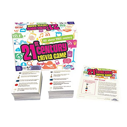 21st Century Trivia Game - Party Game - Family Game - Travel Game - Fun and Easy to Play - 1200 Trivia Questions - for 2 or More Players - Ages 12+