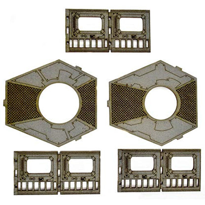 WWG Industry of War Battlefield Kit 7 - 28mm Wargaming Terrain Model Diorama - size: Pre-Painted