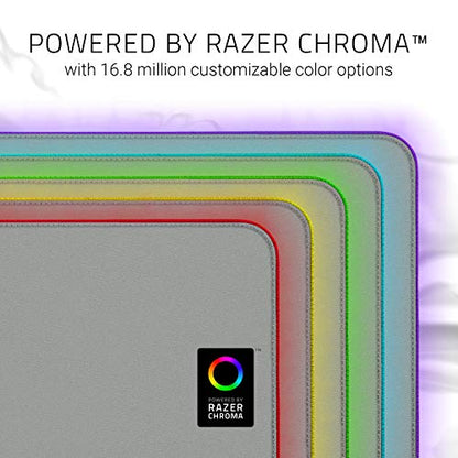 Razer Huntsman Mini 60% Gaming Keyboard + Goliathus Extended Chroma Bundle: Linear Optical Switches - Mercury White - color: Mercury White, size: Keyboard + Mousepad