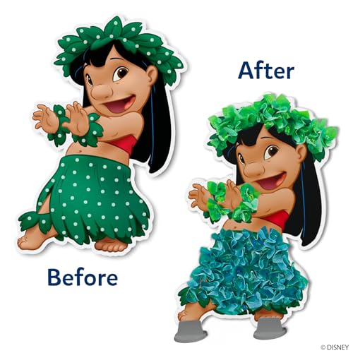 Skillmatics Poke-in Art – Lilo & Stitch, Mess-Free Fun, DIY Wood Craft Kit | Screen-Free Activity, DIY Room Decor, 500+ Fabric Squares, 4 Foam Pieces, Gifts for Girls & Boys Ages 4, 5, 6, 7, 8, 9 - style: 5. Disney's Lilo & Stitch