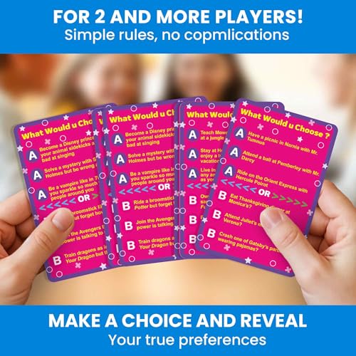 QUOKKA Pop Culture Card Game for Teens, Kids, Adults – 500+ Trendy Questions About Music, Movies & Internet Fun | What Would You Choose Challenge | Funny Party & Family Night Game, Travel & Sleepovers - color: 8. Pop Culture