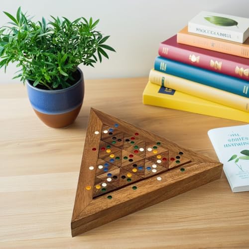 Color Match Triangle Wooden Puzzle Brain Teaser - style: Triangle Color Match