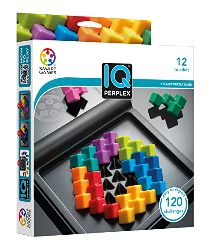 SmartGames IQ Perplex Travel Puzzle Game with 120 Challenges for Ages 12 - Adult