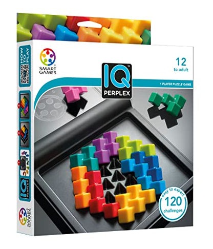 SmartGames IQ Perplex Travel Puzzle Game with 120 Challenges for Ages 12 - Adult