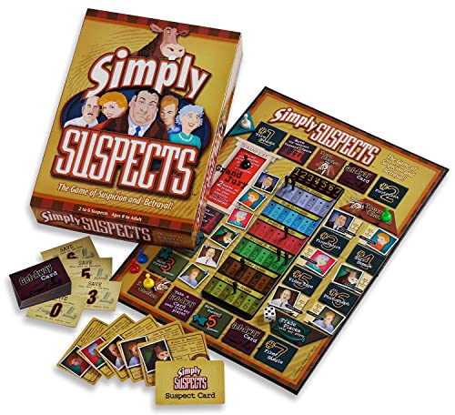 Simply Suspects:- Fast Hidden Identity Detective Game, Family Fun, Ages 8+