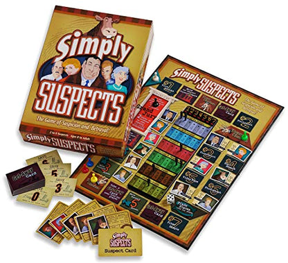 Simply Suspects:- Fast Hidden Identity Detective Game, Family Fun, Ages 8+