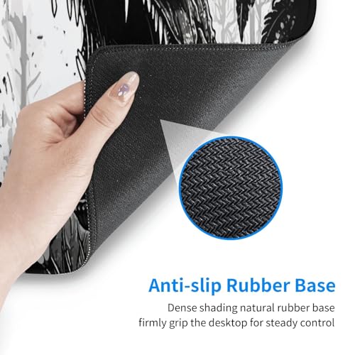 Dinosaur Mouse Pad XL Large Mousepad Non Slip Rubber Base Desk Mat for Laptop Computer Gaming 31.5" X 12" - color: Dinosaur