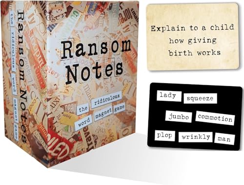 Ransom Notes The Ridiculous Word Magnet Party Game & Expansion Pack Bundle | Base Game Plus Expansion Pack 1! Easy to Learn in 1 Minute for Hilarious 3–10+ player Game Nights. - color: Multicolor