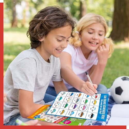 Gethelud 2 Pack Road Trip Game Pads, 10 Games (Categories, Dot & Boxes, Tic-tac-Toe, Scavenger Hunt Bingo), Pen Pencil Paper Game, Plane Trip/Car Travel/Getaway Activity Pad for Kid, Adult - style: Classic+Scavenger hunt bingo