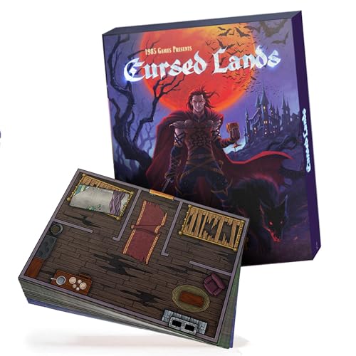 Dungeon Craft Cursed Lands Terrain Set for RPG & DND - 1000+ Double-Sided Dry/Wet Erase Tiles - Modular Battle Map Pieces for Tabletop Games & Dungeon Maps - style: Cursed Lands