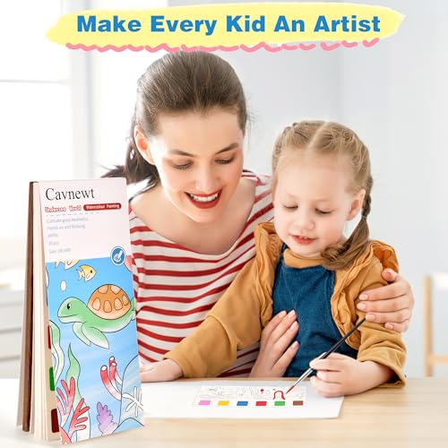 Cavnewt Watercolor Coloring Books for Kids Ages 4-8 - color: Ancient Dinosaurs