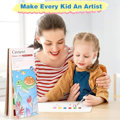 Cavnewt Watercolor Coloring Books for Kids Ages 4-8 - color: Ancient Dinosaurs