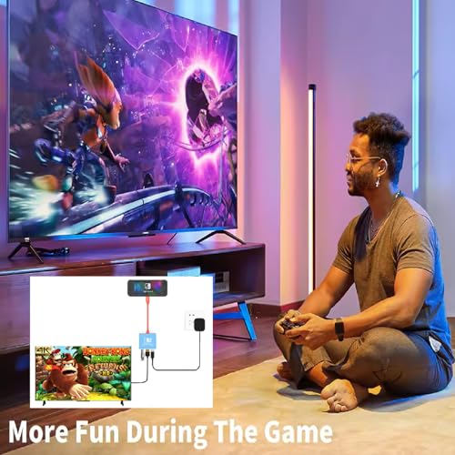 Switch TV Dock - 4K/60Hz HDMI 2.0 Adapter, PD100W, USB 3.0 Port - Docking Station for Nintendo Switch/OLED (Switch 2 Version 21.0.0 Need Firmware Upgrade)